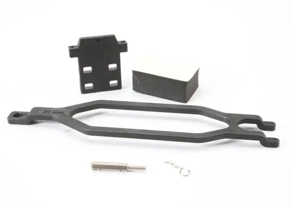 Traxxas 5827X Hold Down, Battery/ Hold Down Retainer/ Battery Post/ Foam Spacer/ Angled Body Clip 1