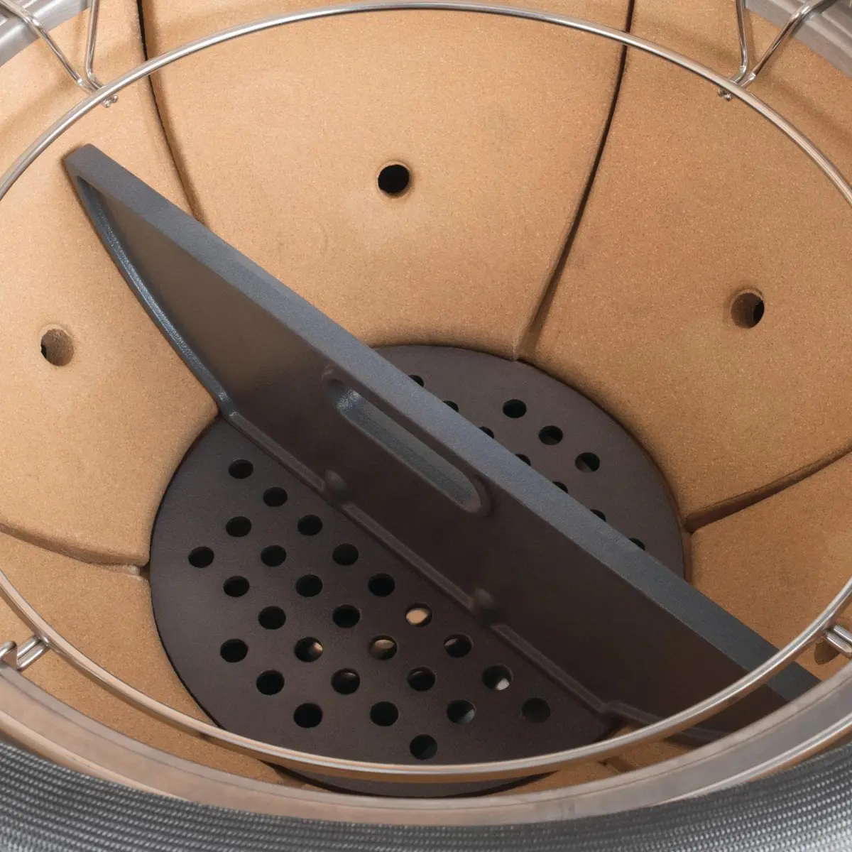 Kamado Joe Cast Iron Firebox Divider For Big Joe Ii & Iii 24-Inch Grills - Bj-Mfbdiv 1