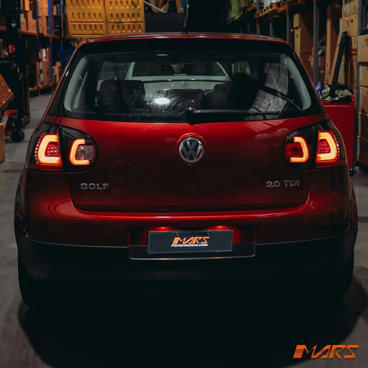 Black 3D Led Tail Lights For Volkswagen Vw Golf V Hatch Mk-5 2004-2009 2
