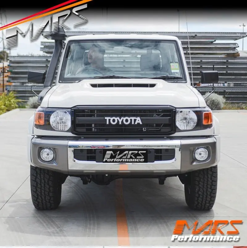 Black 70Th Anniversary Style Front Grill Grille Bodykit For Toyota Land Landcruiser 70 Series 2007-2022, Fj70 Lc73 Lc76 Lc78 Lc79 1