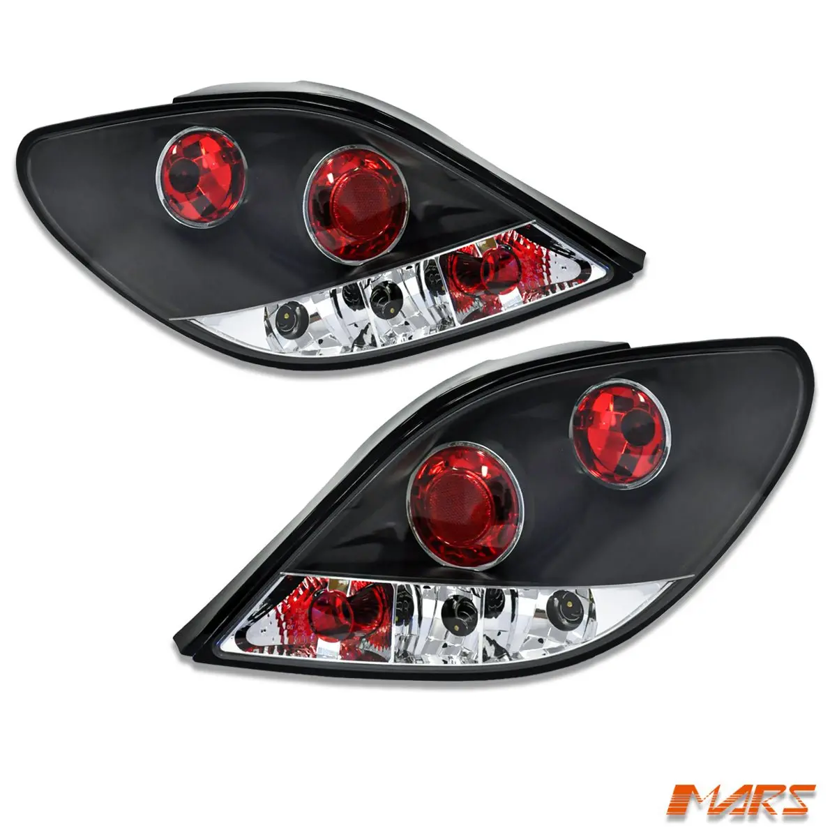 Black Altezza Tail Lights For Peugeot 207 2007-2011 Hatch 1