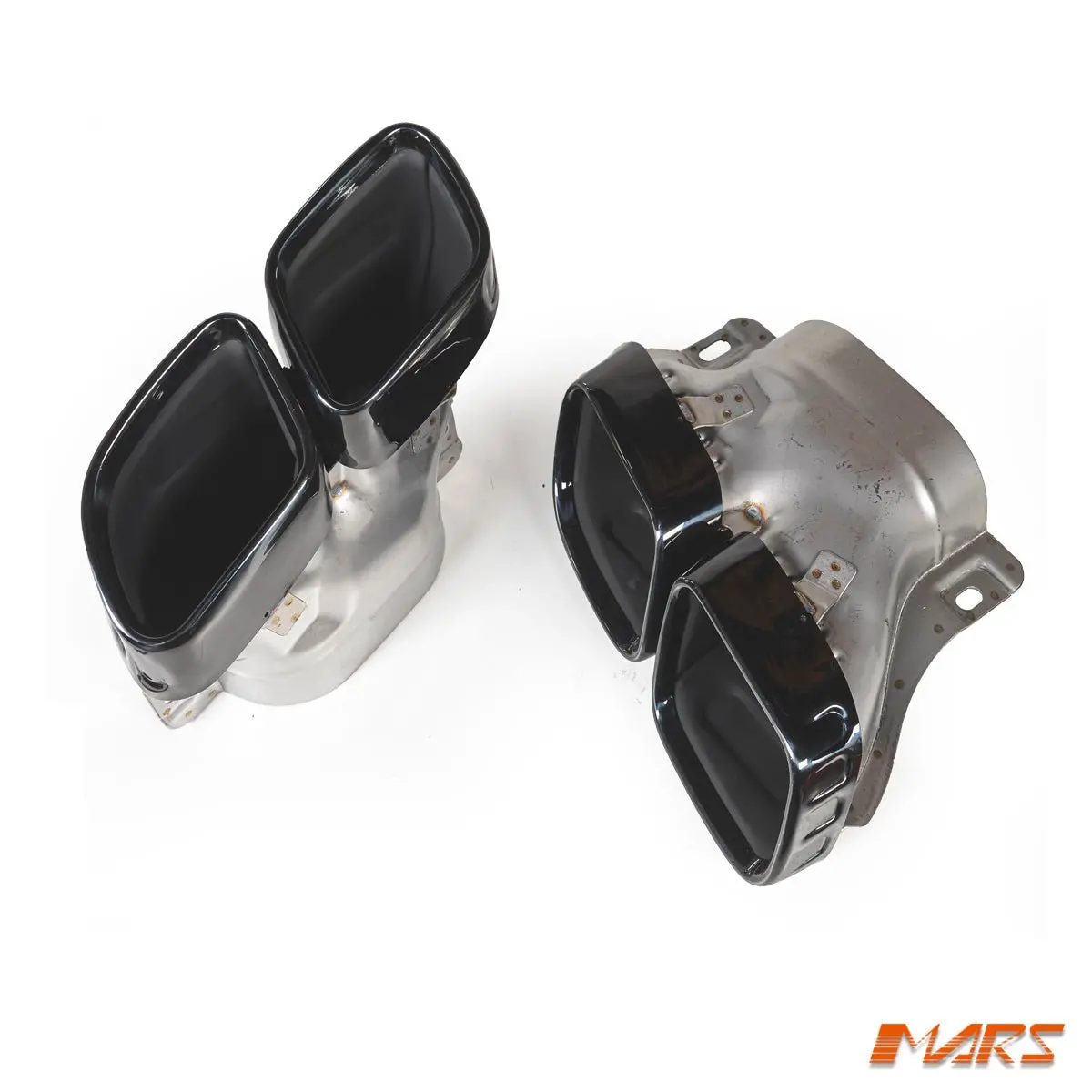 Black Amg Style Exhaust Muffler Tips For Mercedes-Benz C-Class W206 C63 C63-S 2022+ 1