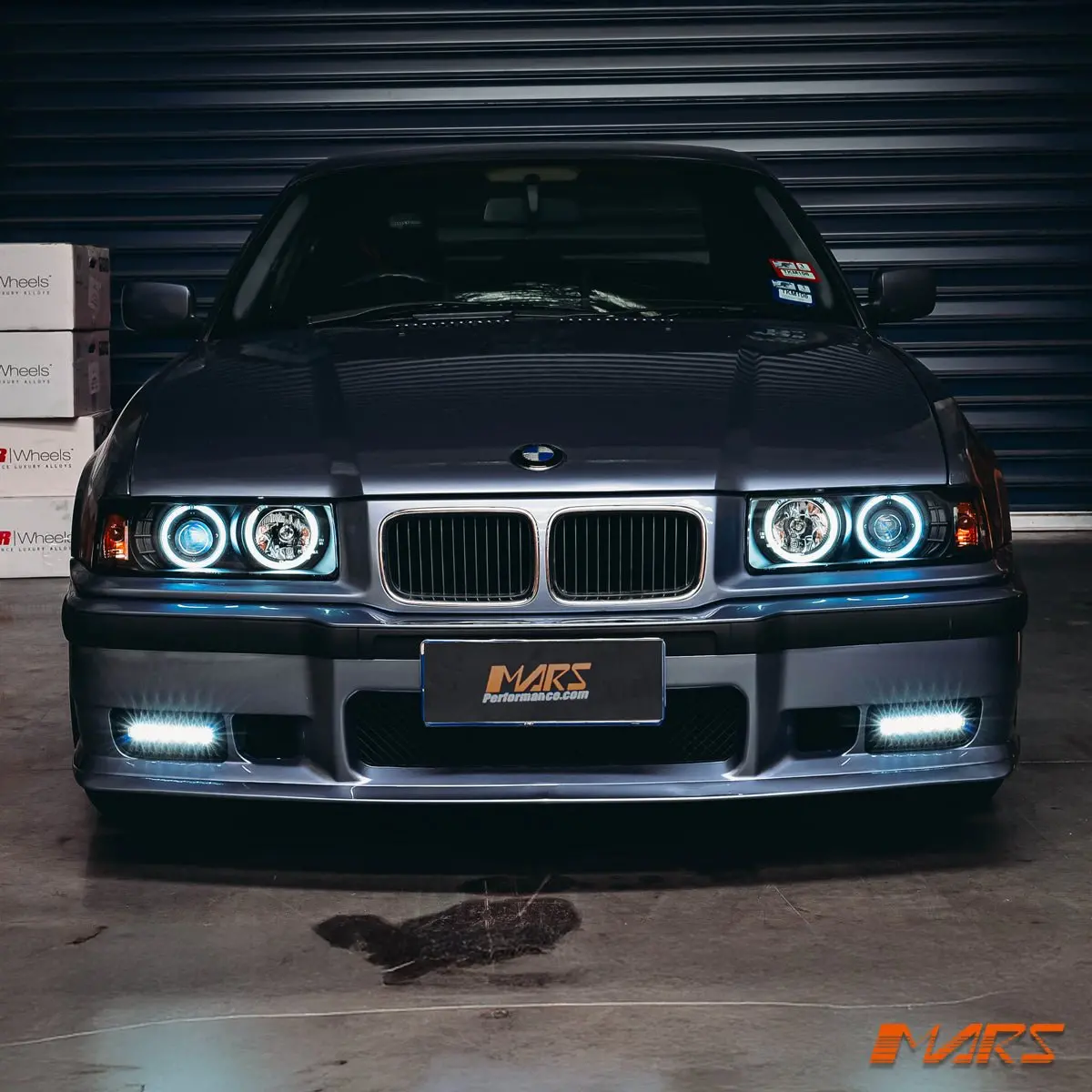 Black Ccfl Angel Eyes Head Lights For Bmw 3-Series E36 2 Doors Coupe & Convertible 1992-1999 1