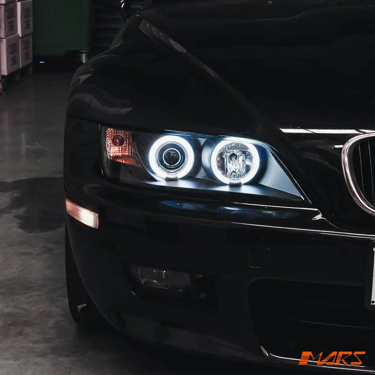 Black Ccfl Angel-Eyes Projector Head Lights For Bmw Z3 E36-7 1996-2002 1