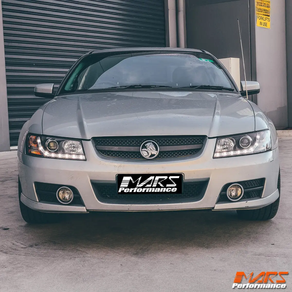 Black Drl Led Projector Head Lights For Holden Commodore Vz 1