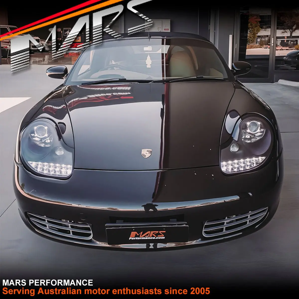 Black Drl Led Projector Head Lights For Porsche 911 Carrera 996 Pre Update & Boxster 986 1