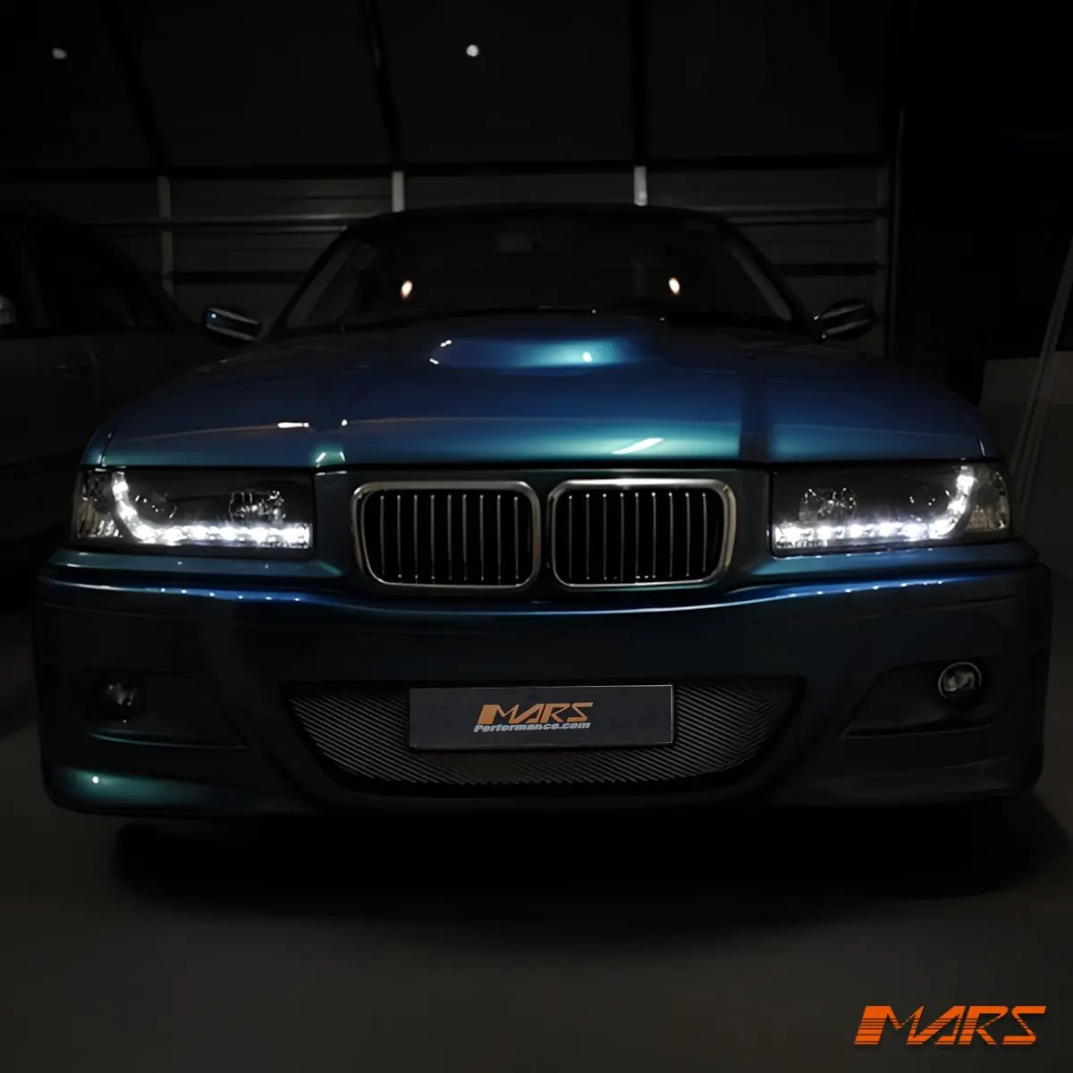 Black Drl Projector Head Lights With Led Indicator For Bmw 3-Series E36 Coupe & Sedan 1991-1999 1