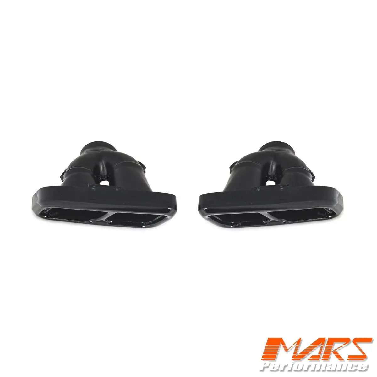 Black Exhaust Muffler Tips For Land Rover Range Rover Sport L494 Update Svr Rear Bumper Bar 2018-2021 1