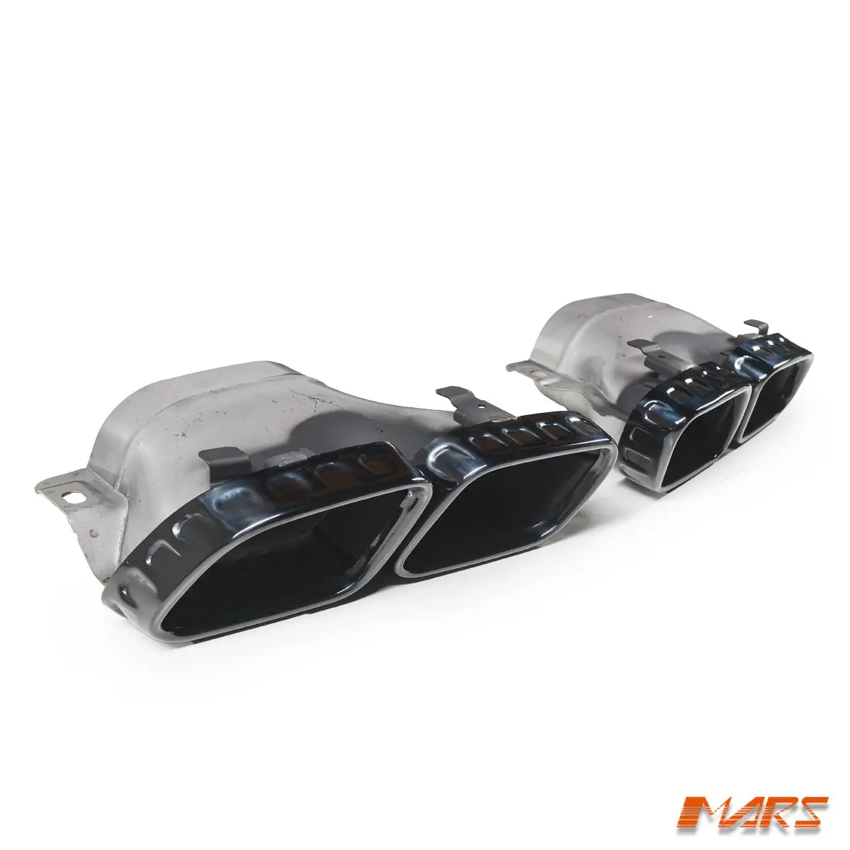 Black Exhaust Muffler Tips For Mercedes-Benz E-Class W238 C238 Coupe E63s Amg Style Rear Bumper Diffuser 1