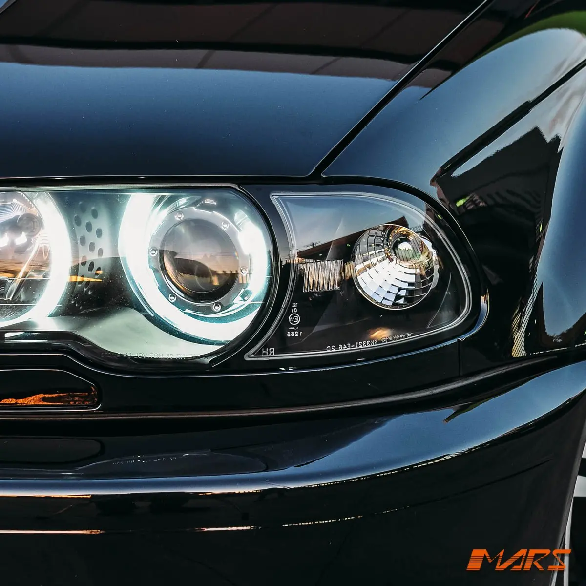 Black Front Corner Turn Signal Indicator Lights For Bmw 3-Series E46 2001-2002 Pre Lci Coupe & Convertible & M3 1
