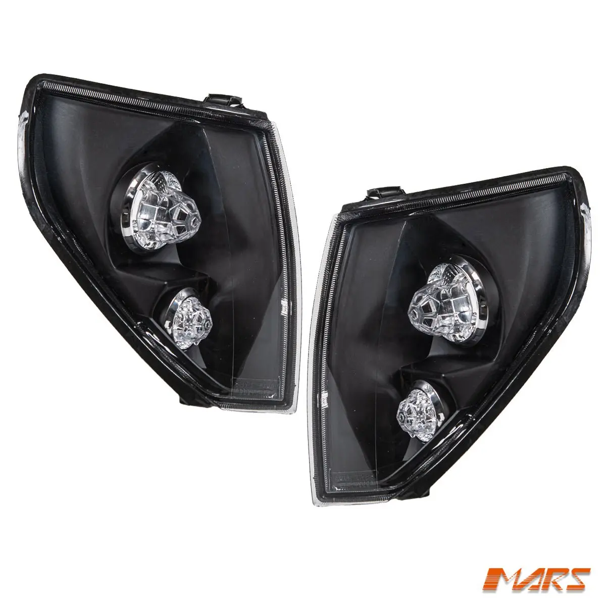 Black Front Corner Turn Signal Indicators For Toyota Landcruiser Prado Fj90 Lc90 1997-2002 1