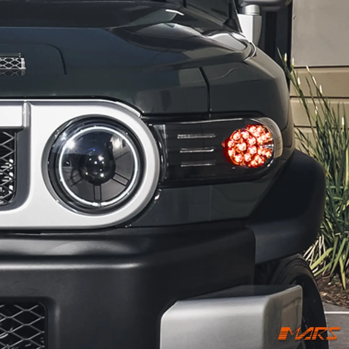 Black Front Full Led Corner Turn Signal Indicator Lights For Toyota Fj-Cruiser 2006-2022 1