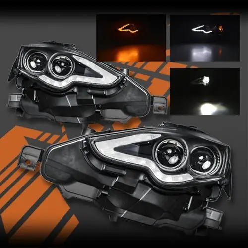 Black Full Led Drl Day-Time Projector Head Lights For Lexus Is200t Is250 Is300h Is350 Gse30r Xe30 2013-2016 1