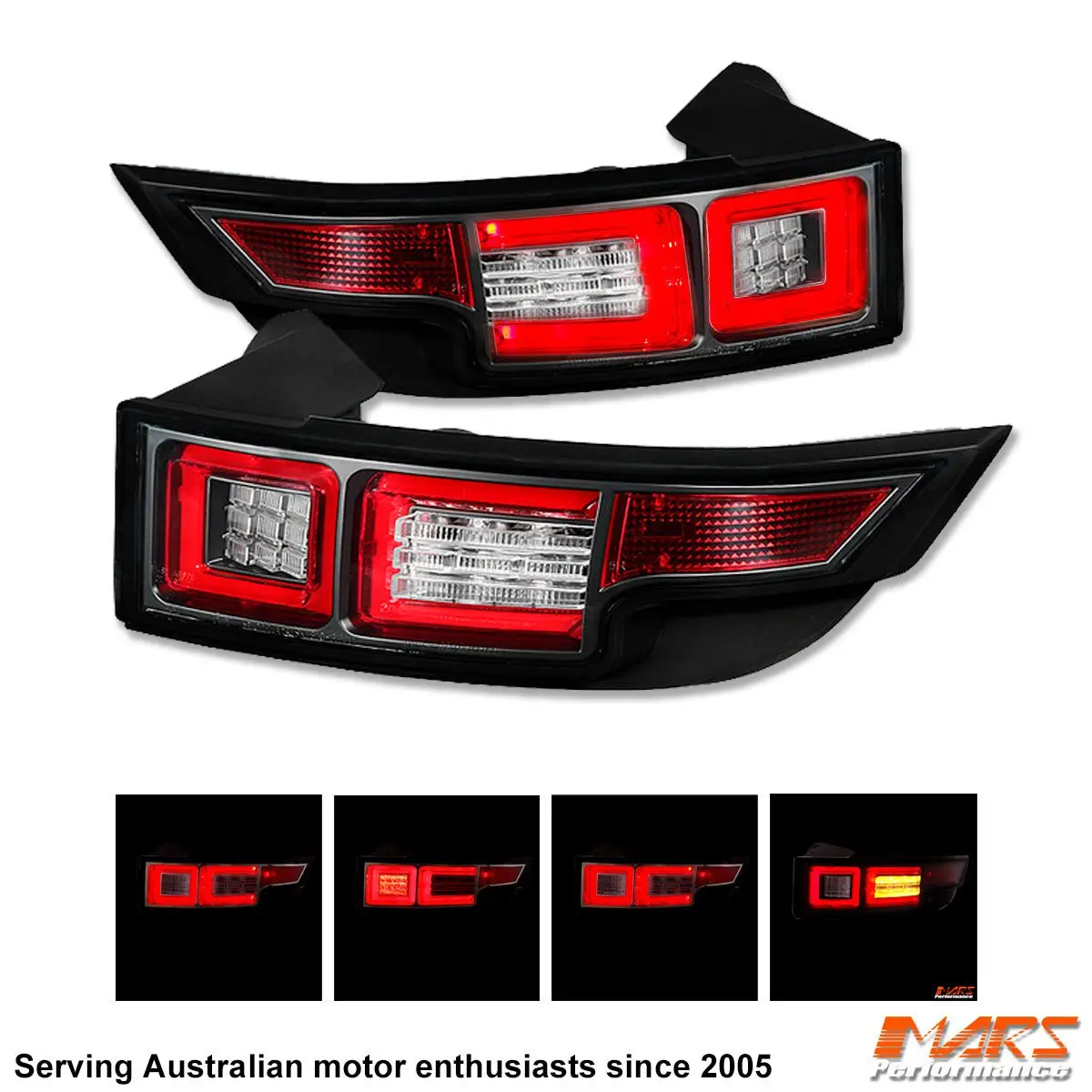 Black Full Led Tail Lights For Land Rover Range Rover Evoque L538 2011-2015 1