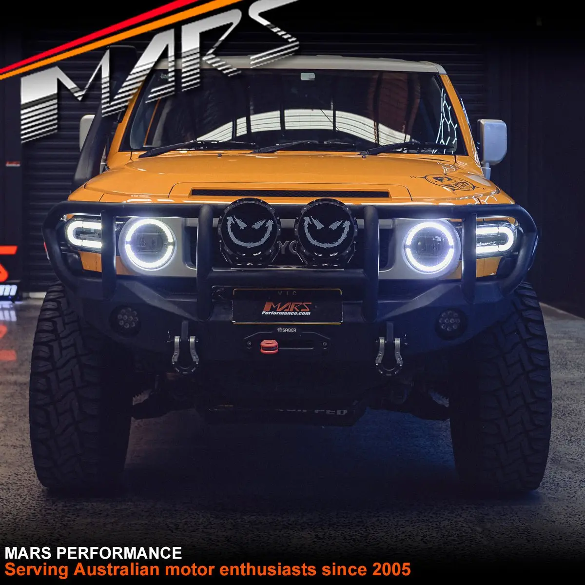 Black High Power Full Led Dual Beam Halo Drl Head Lights With Sequential Indicators For Toyota Fj-Cruiser 2006-2022 1