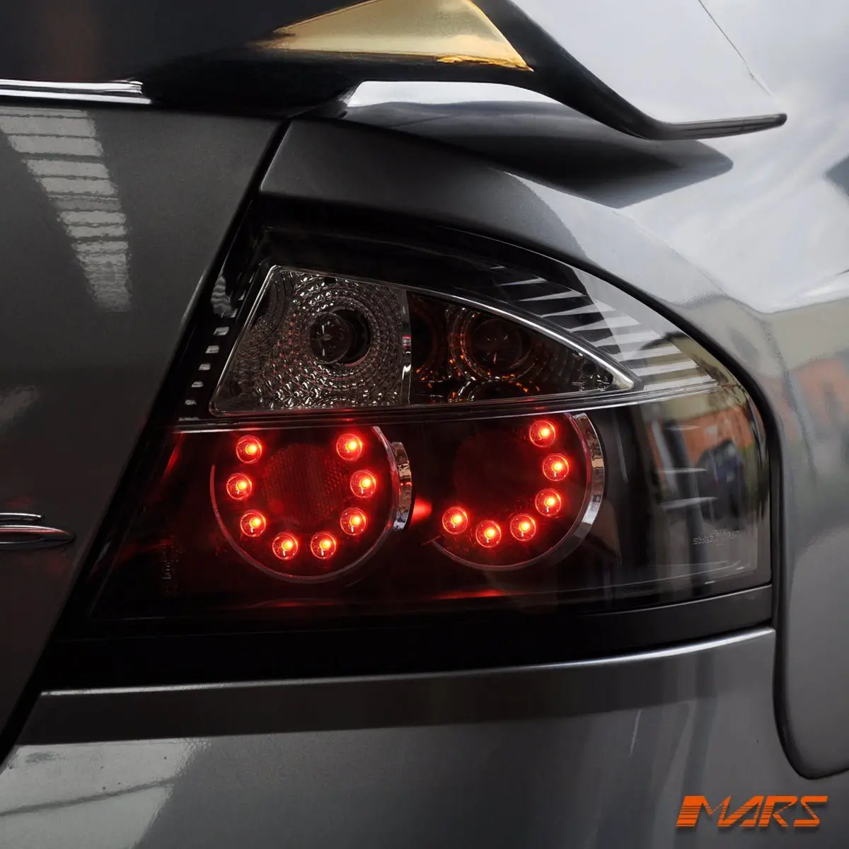 Black Led Altezza Tail Lights For Ford Falcon Fairmont Fpv Ba Bf Sedan 2002-2008 1