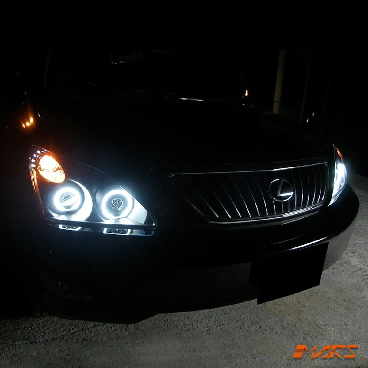 Black Led Drl & Ccfl Angel Eyes Projector Head Lights For Lexus Rx330 Rx350 Rx400h Xu30 Rx 2003-2008 1