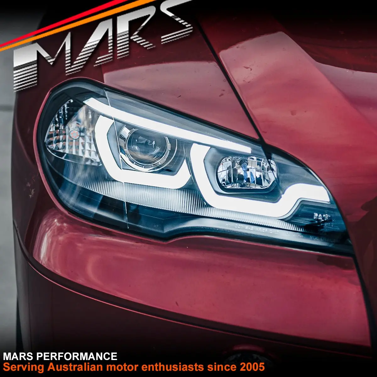 Black Led Drl Projector Head Lights For Bmw X-Series X5 E70 07-10 -Suit Stock Halogen Model 1
