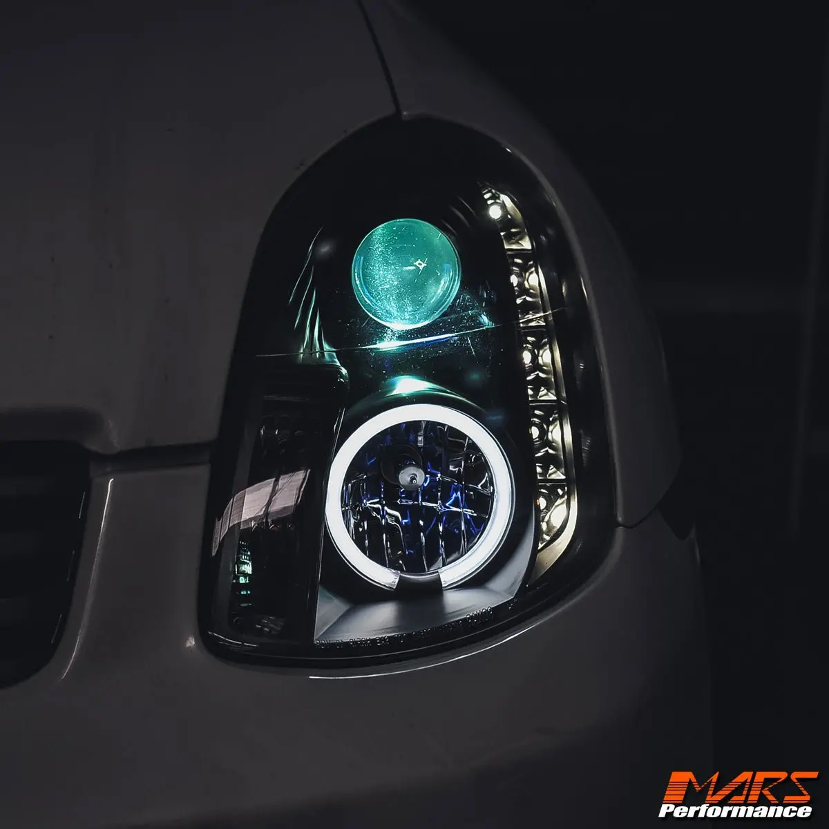 Black Led Drl Projector Head Lights For Nissan & Infiniti G35 V35 Sedan 2001-2006 1