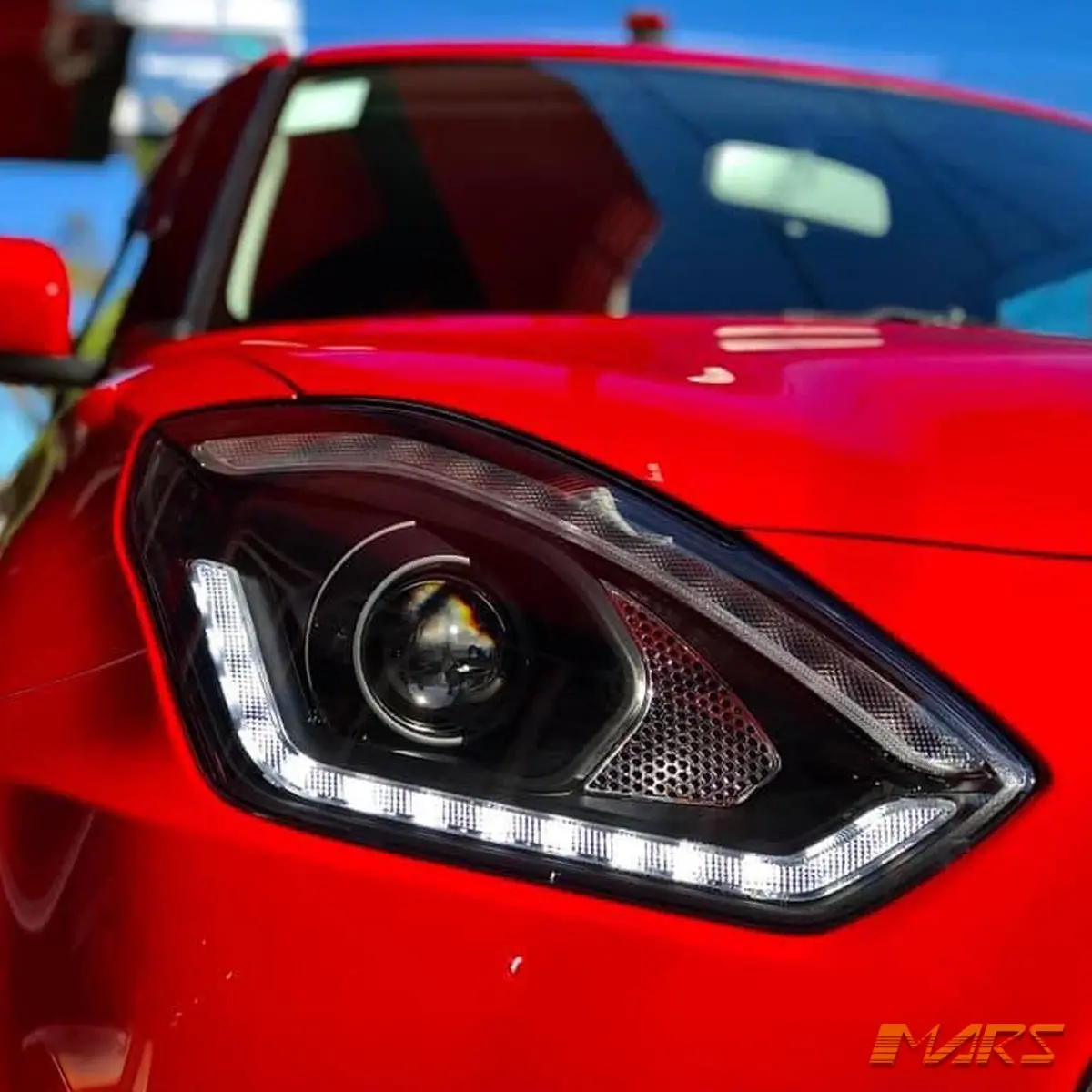 Black Led Drl Projector Head Lights With Sequential Indicators For Suzuki Swift Az 2017-2020 1