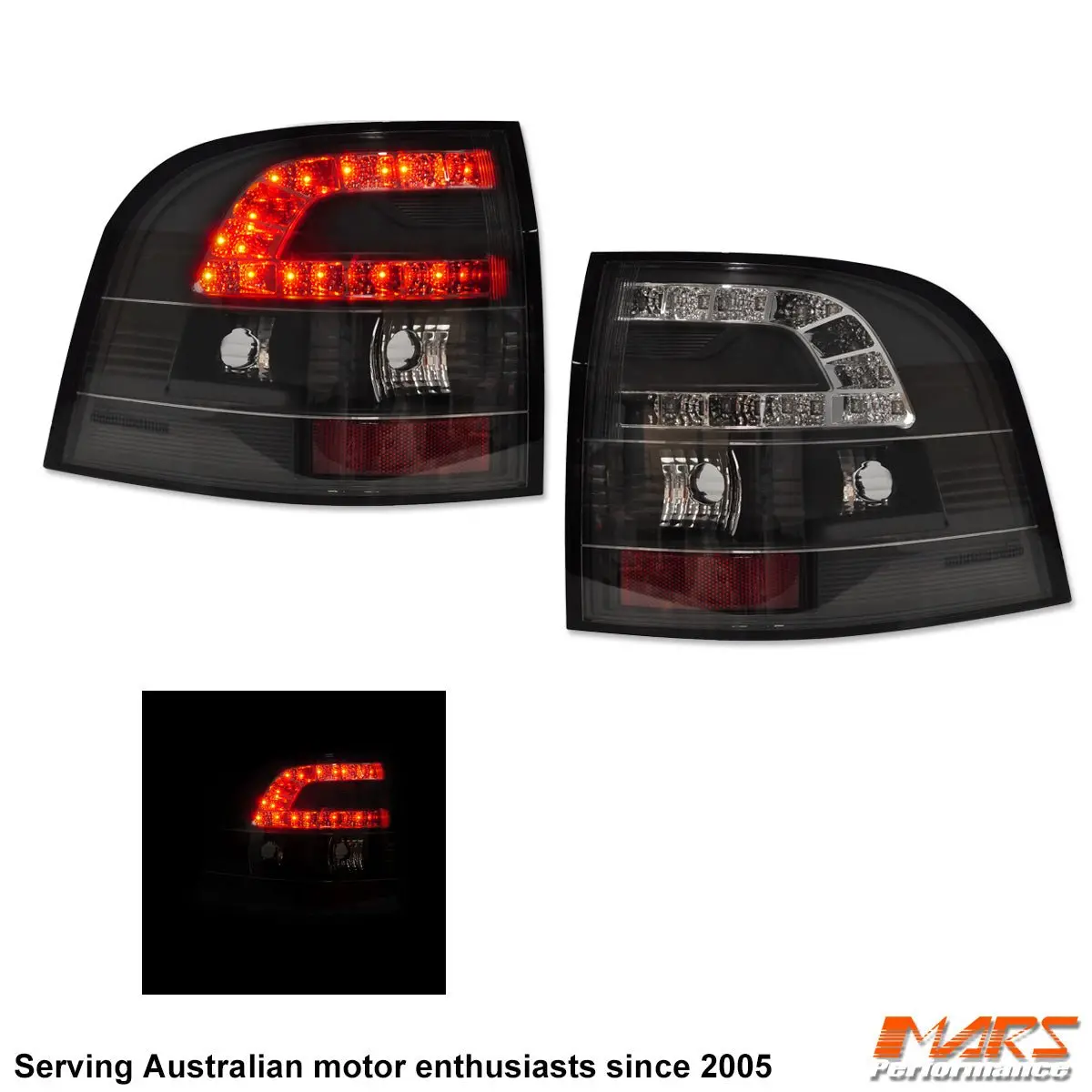 Black Led Tail Lights For Holden Commodore Vf Ute Pick Up 1