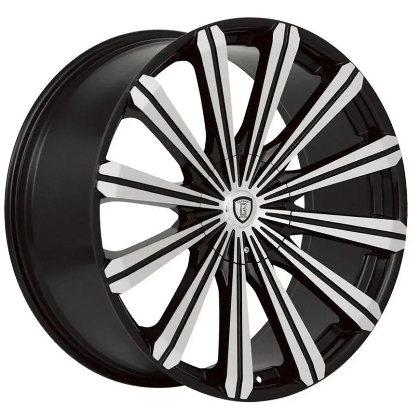 18" Borghini B18 Wheels Black Machine 1