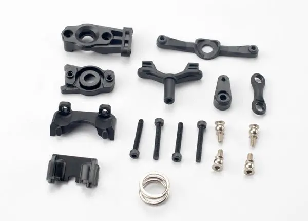 Traxxas 7043 Steering Arm (Upper & Lower)/ Steering Link/ Servo Horn/ Servo Saver/ Servo Saver Spring/ Servo Horn Mount/ Ball Stud (2)/ Shock Mounts, Front & Rear/ 2.5X18mm Cs (4) 0.04 1