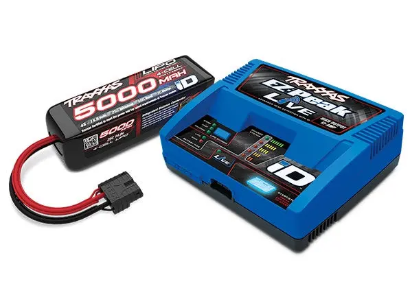 Traxxas 2996 - Battery/Charger Completer Pack (Includes #2971 Id Charger (1), #2888X 5000Mah 14.8V 4-Cell 25C Lipo Battery (1)) 1
