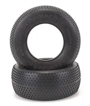 Schumacher U6767 "Mini Pin" Short Course Truck Tires (2) (Silver) 1
