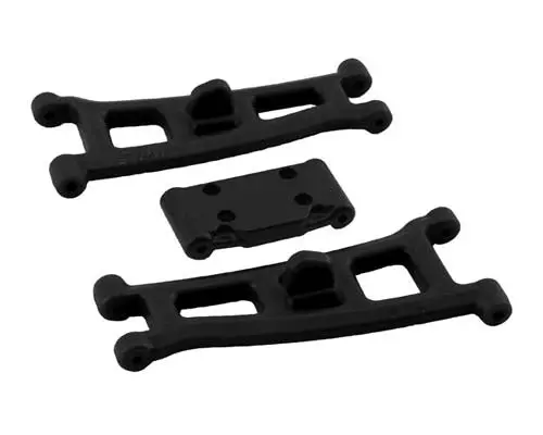 Rpm 70762 Front A-Arms W/Bulkhead (Black) (Gt2, Sc10) 1
