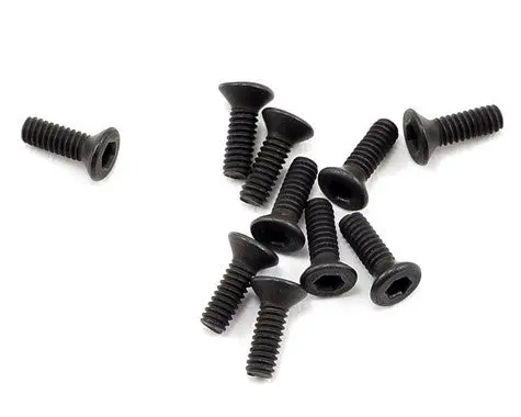 Mugen Seiki B0754 2X6mm Sjg Flat Head Hex Screw (10) 1