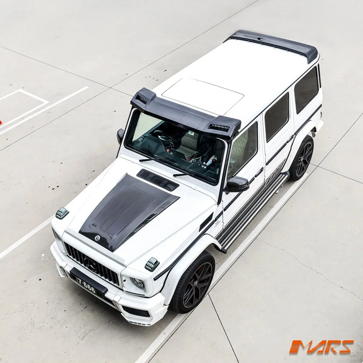 Carbon Fibre Brabus Widestar Style Bonnet Hood Top Vent Scoop Bodykit For Mercedes-Benz G-Class W463 1986-2018 & Amg G55 G63 1