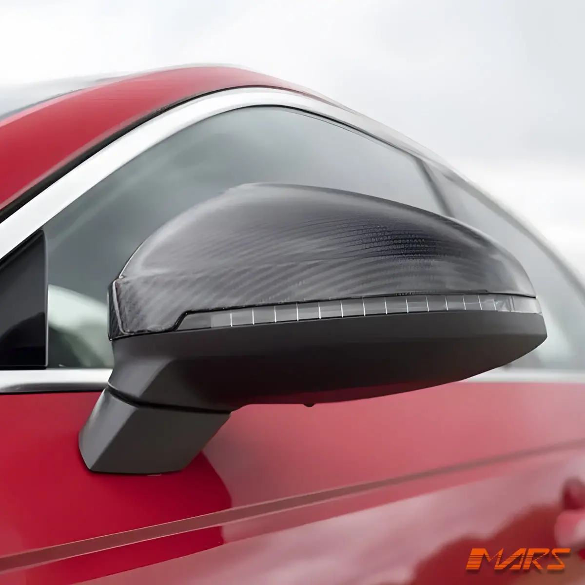 Carbon Fibre Replacement Mirror Cover Caps Bodykit For Audi A4 S4 Rs4 B9 & A5 S5 Rs5 F5 1