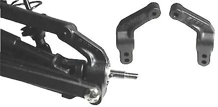 Rpm 80382 Rear Bearing Carriers Black Rustler, Slash , Stampede  Bandit 1