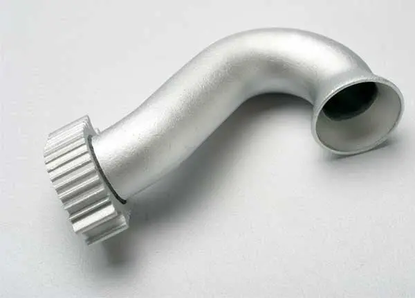 Traxxas 5340 - Header, Exhaust (Tubular Aluminum, Silver-Anodized) (TrxãÂ® 2.5, 2.5R, 3.3) 1