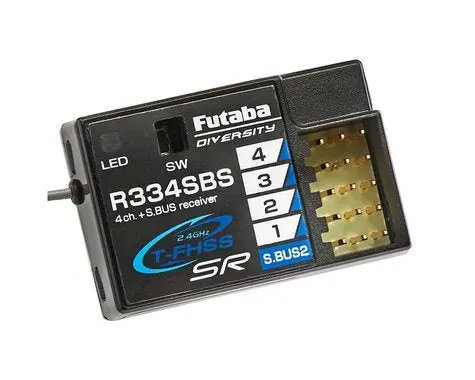 Futaba R334sbs Tfhss Sr S.Bus2 Hv 4-Channel 2.4Ghz Receiver 1