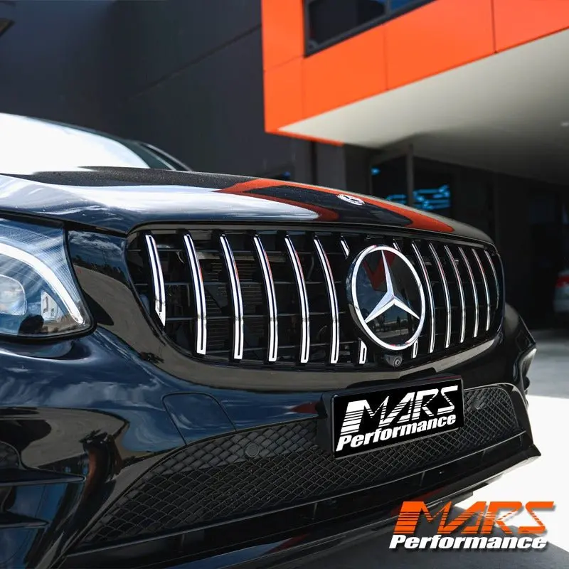 Amg Glc63 Panamericana Style Front Bumper Bar Grille Grill Bodykit For Mercedes-Benz Glc-Class X253 C253 & Glc43 2015-2019 1