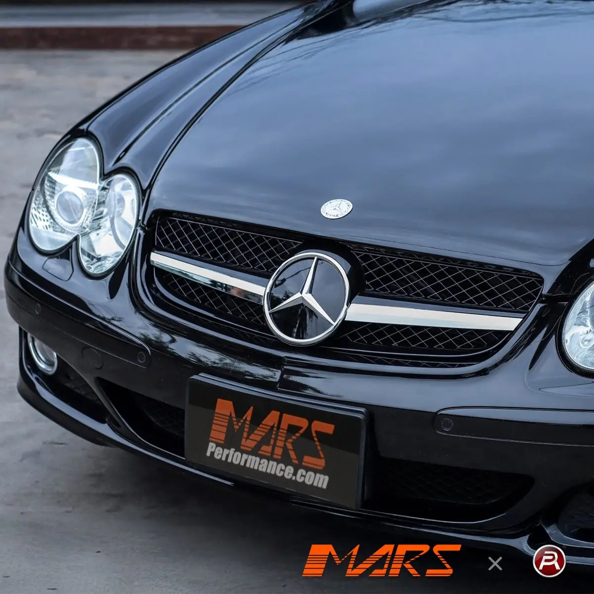 Chrome Black Amg Style Front Bumper Bar Grille Grill Bodykit For Mercedes-Benz Sl-Class R230 2005-2008 Series 2 1