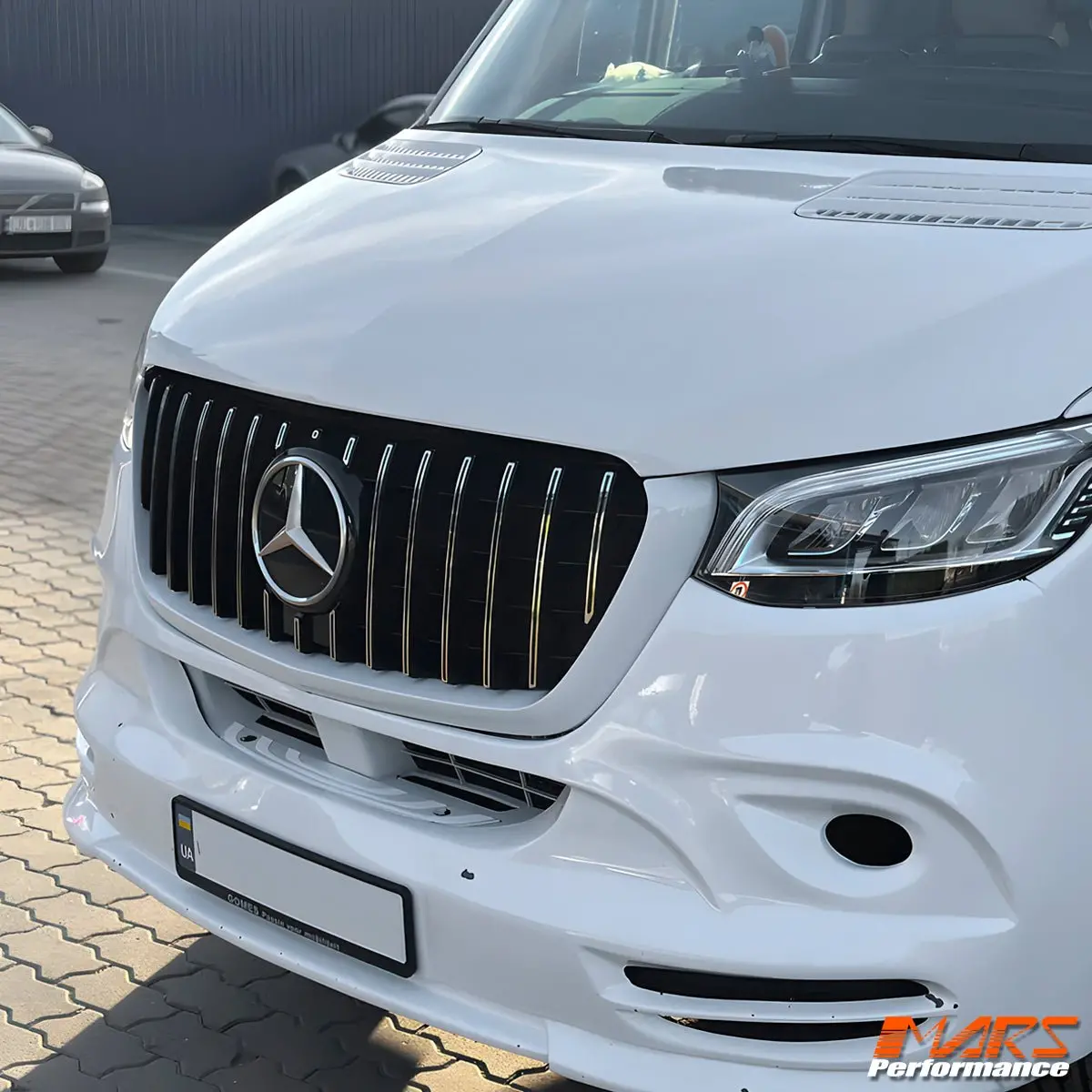 Chrome Black Amg Style Panamericana Bumper Bar Grill Grille Bodykit For Mercedes-Benz Sprinter W907 2018-2025 1