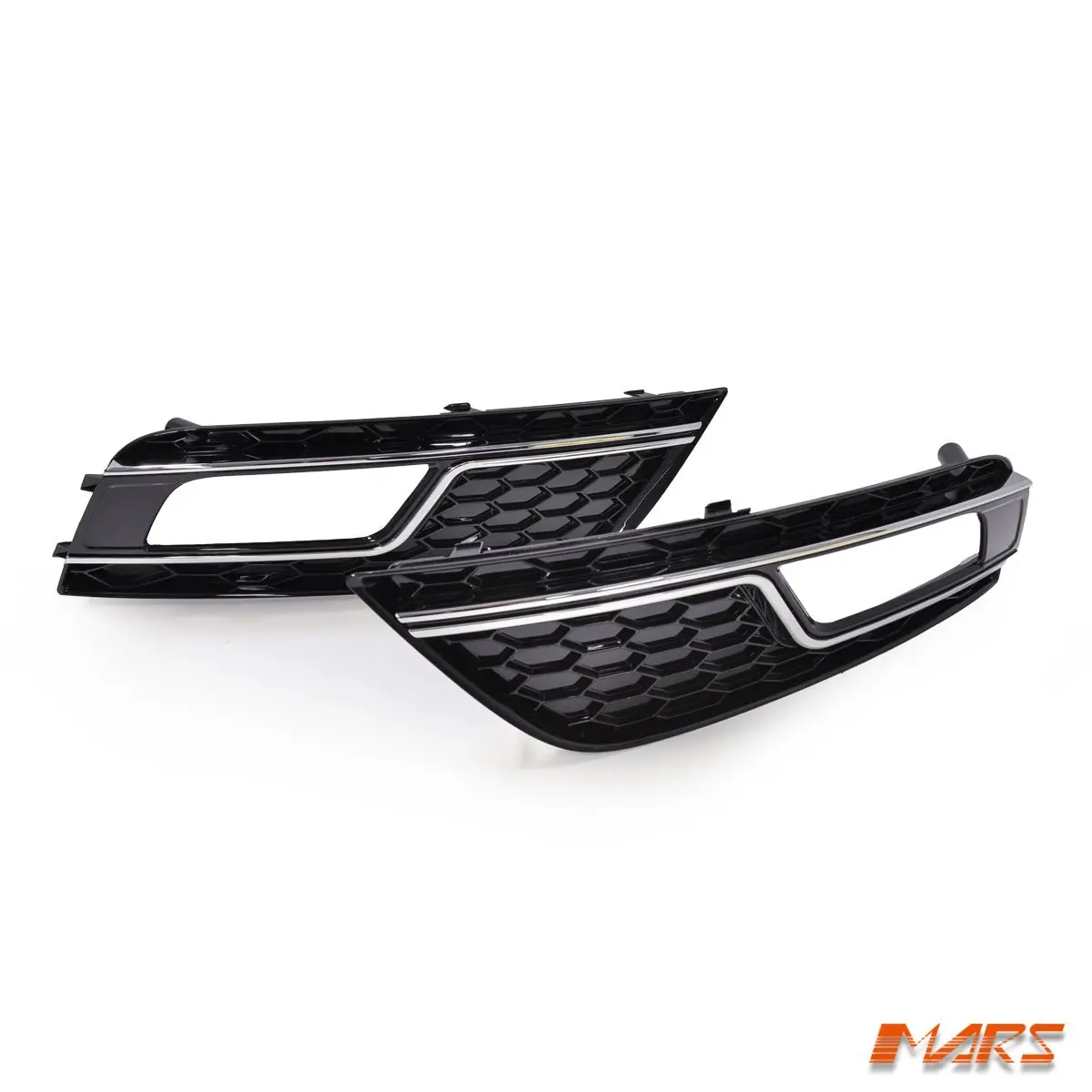 Rs4 Style Front Bumper Bar Fog Lights Cover Grille Grill Bodykit For Audi A4 B8 2012-2014 1