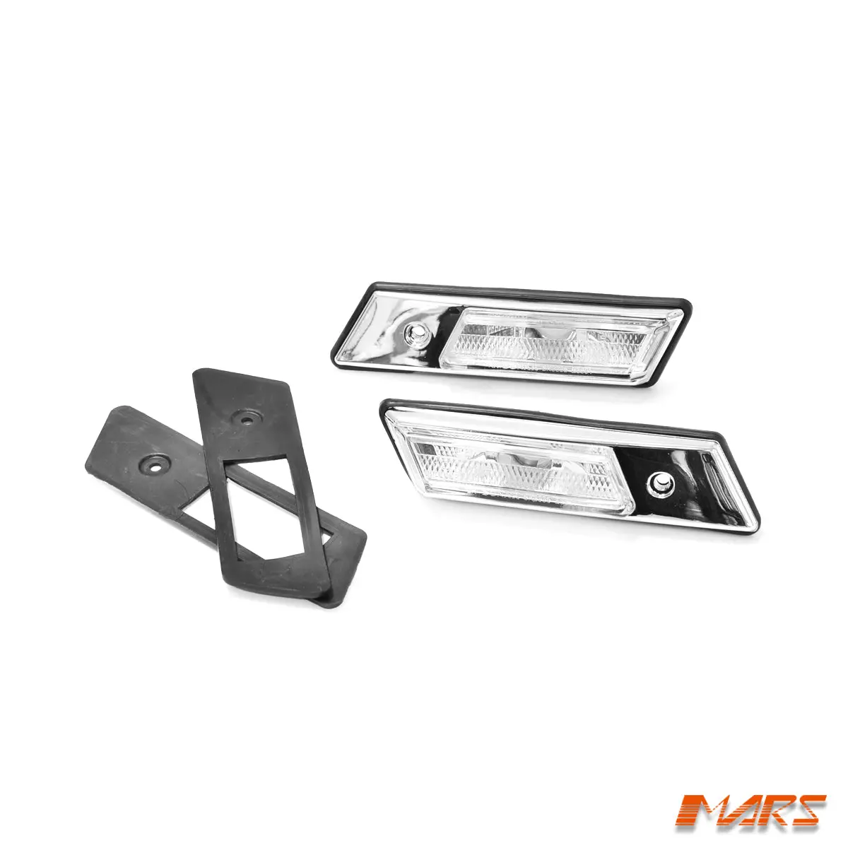 Chrome Clear Side Fender Turn Signal Indicator Guard Lights For Bmw E36 3-Series 1991-1996 1