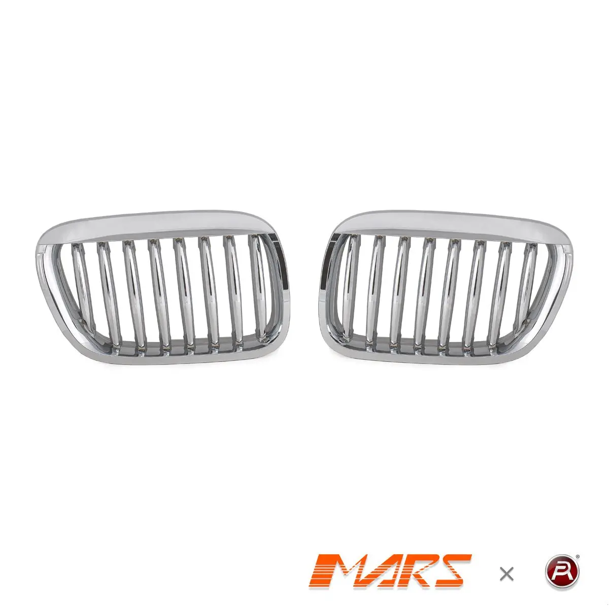 Chrome Silver M Style Front Kidney Grille Grill Bodykit For Bmw X5 E53 2000-2003 Pre Lci 1