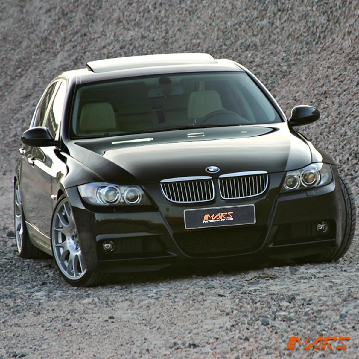 Chrome Silver M3 Style Front Bumper Bar Kidney Grille Grill Bodykit For Bmw 3-Series E90 Sedan & E91 Wagon Pre Lci 2005-2008 2