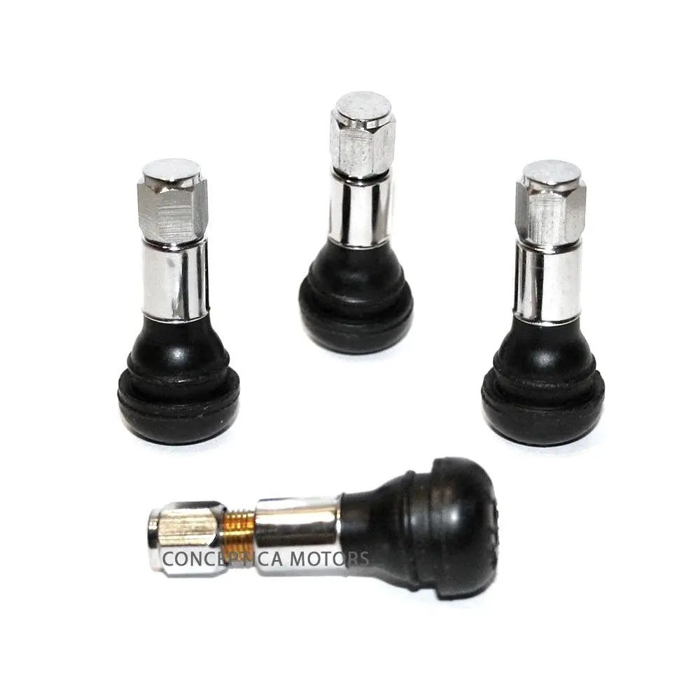 Tire Valve Stem Short Chrome Car Snap-In Tire Valve Tr413 1