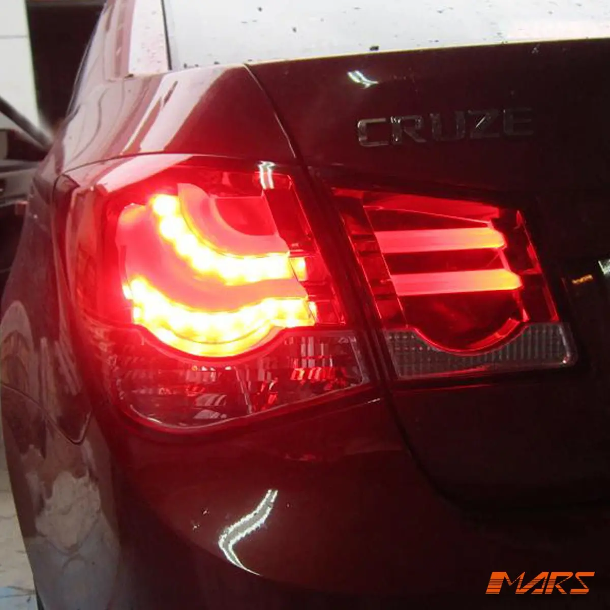 Clear Red 3D Led Stripe Bar Tail Lights For Holden Cruze Sedan 2009-2016 Jg Jh 1