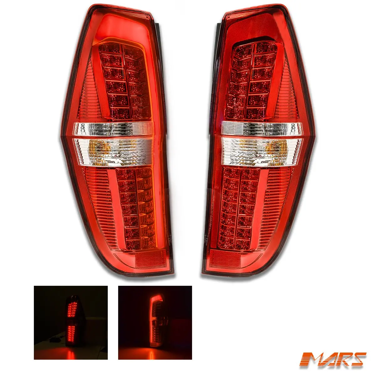 Clear Red 3D Led Stripe Bar Tail Lights For Hyundai Iload & Imax Van 2008-2021 1