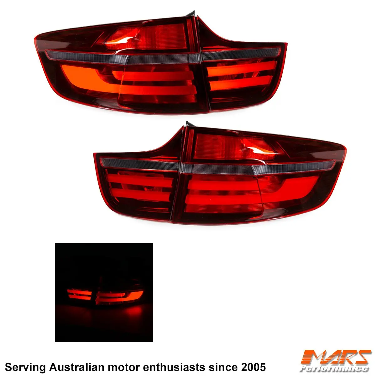 Clear Red Full Led Facelift Style Tail Light For Bmw X6 E71 Lci & X6m 2008-2012 1