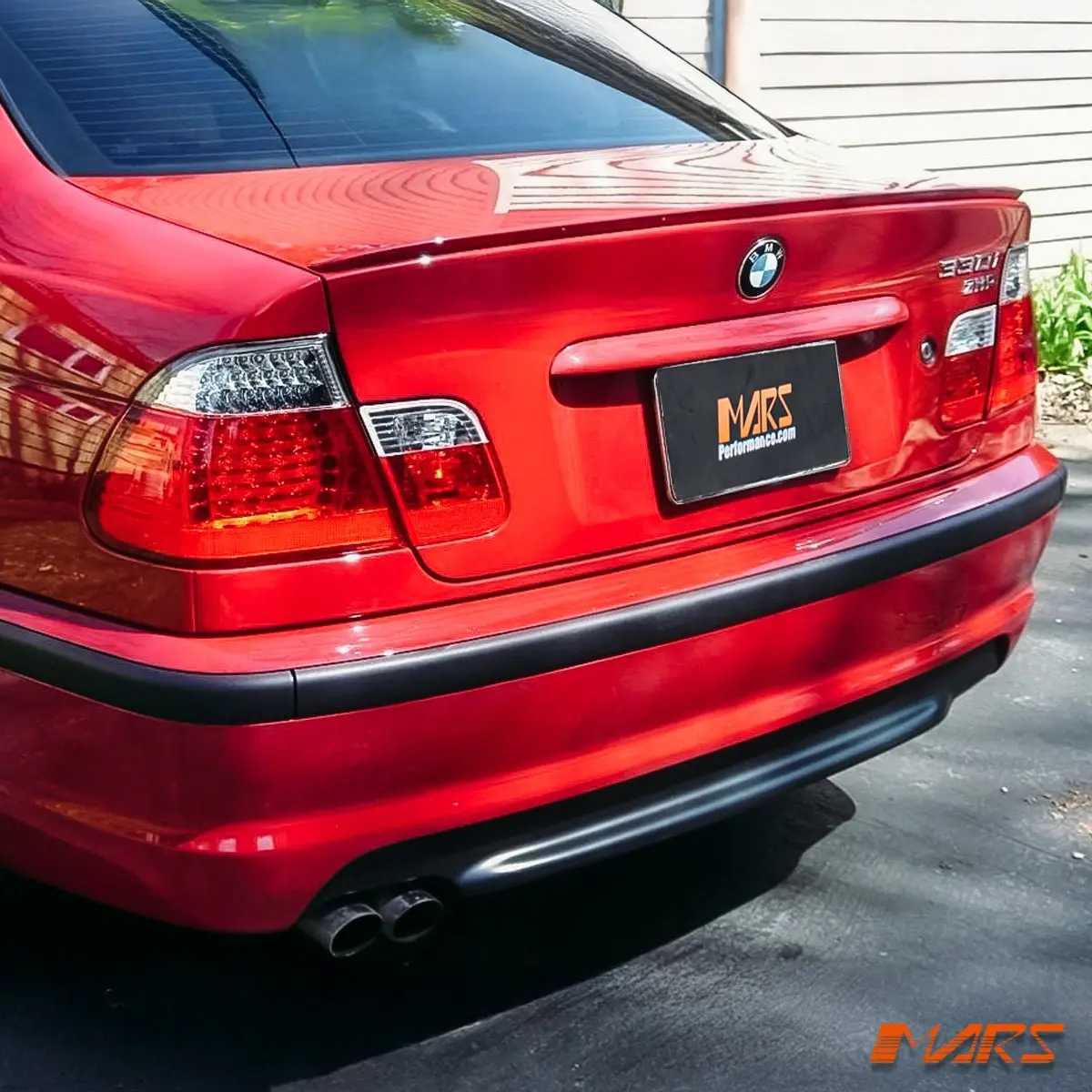 Clear Red Led Tail Lights For Bmw 3-Series E46 2002-2004 Lci Update 4 Doors Sedan 1