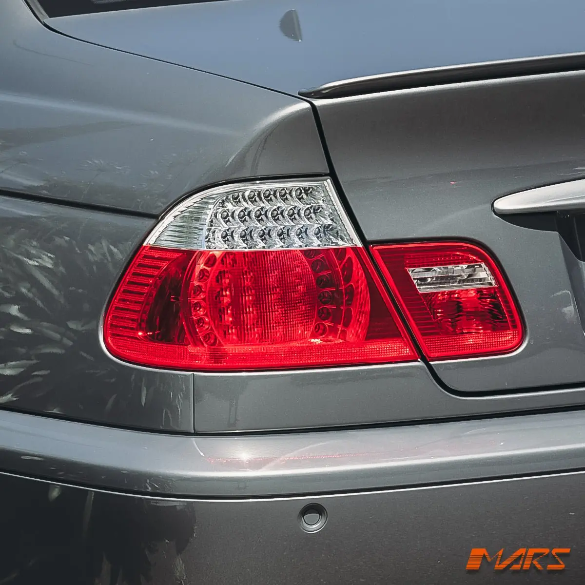 Clear Red Led Tail Lights For Bmw 3-Series E46 2D Coupe 2003-2005 Lci Update 1