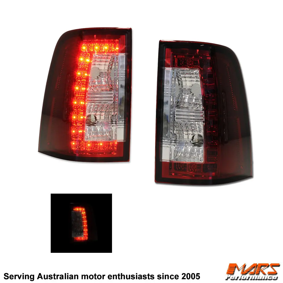 Clear Red Led Tail Lights For Ford Falcon Fg Ute Xr6 Xr8 Turbo R6 Fpv Gs F6 Pursuit 1